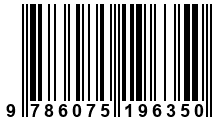 Código de Barras de '.9786075196350.'