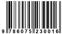 Código de Barras de '.9786075230016.'