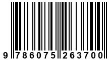 Código de Barras de '.9786075263700.'