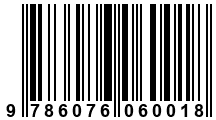 Código de Barras de '.9786076060018.'