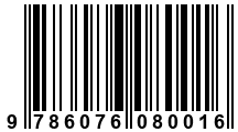 Código de Barras de '.9786076080016.'