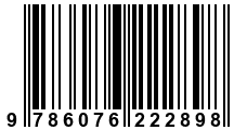 Código de Barras de '.9786076222898.'
