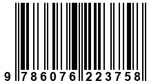 Código de Barras de '.9786076223758.'