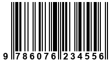 Código de Barras de '.9786076234556.'