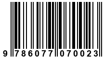 Código de Barras de '.9786077070023.'