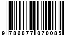 Código de Barras de '.9786077070085.'