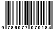 Código de Barras de '.9786077070184.'