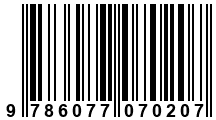 Código de Barras de '.9786077070207.'