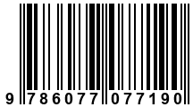 Código de Barras de '.9786077077190.'
