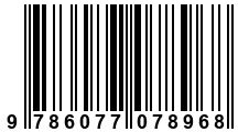 Código de Barras de '.9786077078968.'