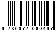 Código de Barras de '.9786077080497.'