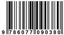 Código de Barras de '.9786077090380.'