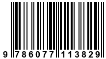 Código de Barras de '.9786077113829.'