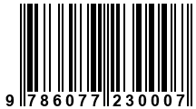 Código de Barras de '.9786077230007.'