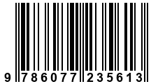 Código de Barras de '.9786077235613.'