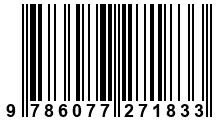 Código de Barras de '.9786077271833.'
