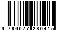 Código de Barras de '.9786077280415.'