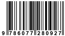 Código de Barras de '.9786077280927.'