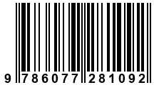 Código de Barras de '.9786077281092.'