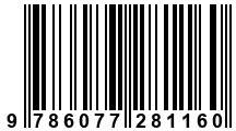 Código de Barras de '.9786077281160.'