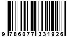 Código de Barras de '.9786077331926.'