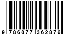Código de Barras de '.9786077362876.'