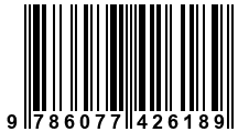 Código de Barras de '.9786077426189.'