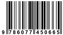 Código de Barras de '.9786077450665.'