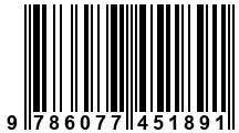 Código de Barras de '.9786077451891.'