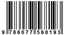 Código de Barras de '.9786077568193.'