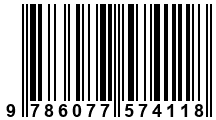 Código de Barras de '.9786077574118.'