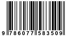 Código de Barras de '.9786077583509.'
