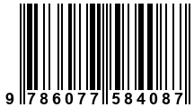 Código de Barras de '.9786077584087.'