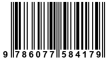 Código de Barras de '.9786077584179.'