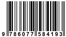 Código de Barras de '.9786077584193.'
