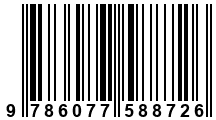 Código de Barras de '.9786077588726.'