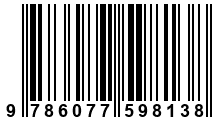 Código de Barras de '.9786077598138.'