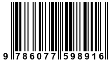 Código de Barras de '.9786077598916.'