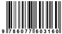 Código de Barras de '.9786077603160.'