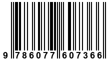 Código de Barras de '.9786077607366.'