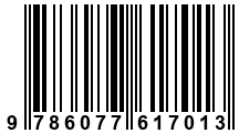 Código de Barras de '.9786077617013.'