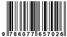 Código de Barras de '.9786077657026.'