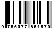 Código de Barras de '.9786077661870.'