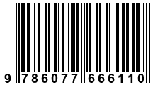 Código de Barras de '.9786077666110.'