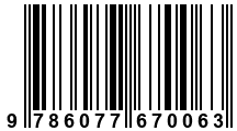 Código de Barras de '.9786077670063.'