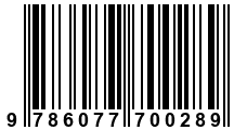 Código de Barras de '.9786077700289.'