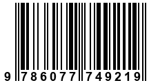 Código de Barras de '.9786077749219.'