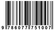 Código de Barras de '.9786077751007.'