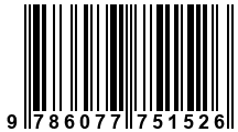 Código de Barras de '.9786077751526.'