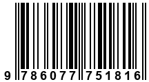 Código de Barras de '.9786077751816.'